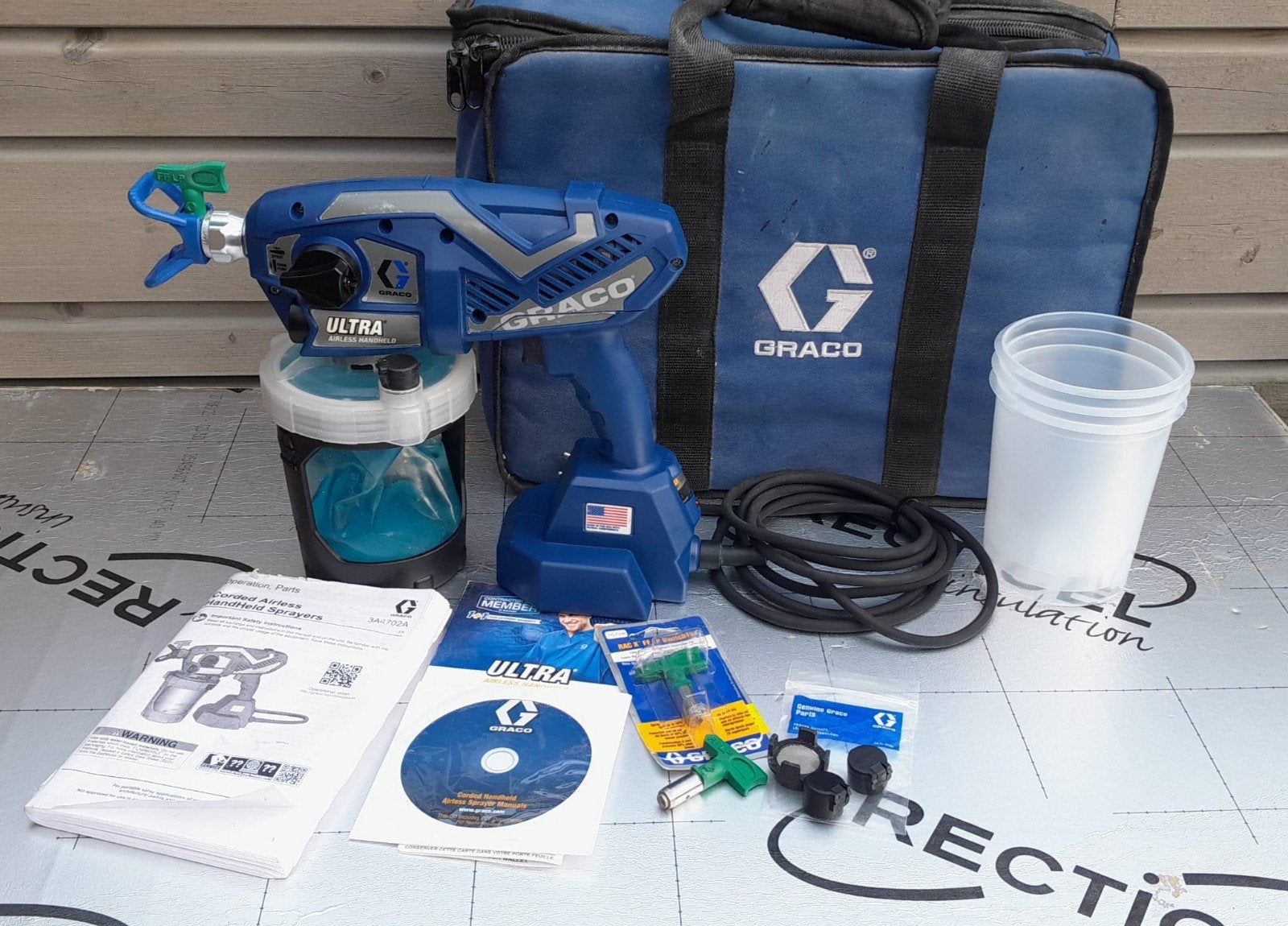 GRACO Ultra Airless Handheld 17M360 airless verfspuit, Doe-het-zelf en Verbouw, Ophalen of Verzenden, Verfspuit of Verfpomp