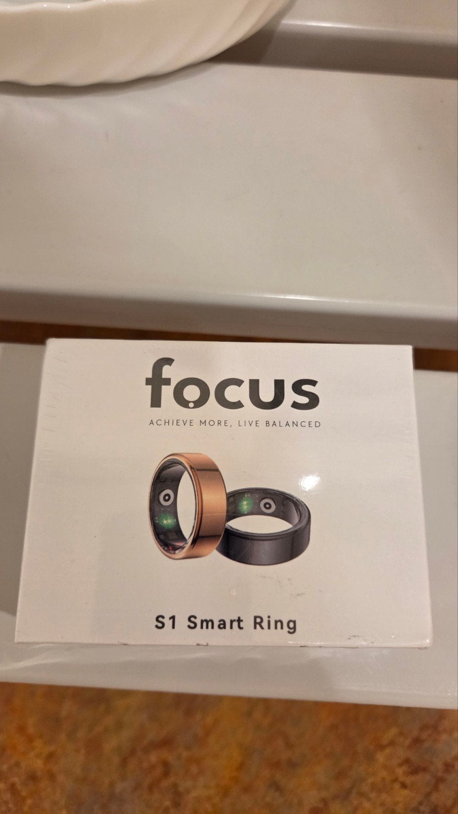Focus S1 Smart Ring - Slimme Gezondheids- en Fitnessring, Hartslag, Zwart, Nieuw, Ophalen of Verzenden