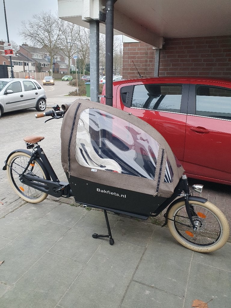 Elektrische Bakfiets. nl cargo long cruiser steps, Fietsen en Brommers, Fietsen | Bakfietsen, Gebruikt, Huif, 2 kinderen, Schijfrem