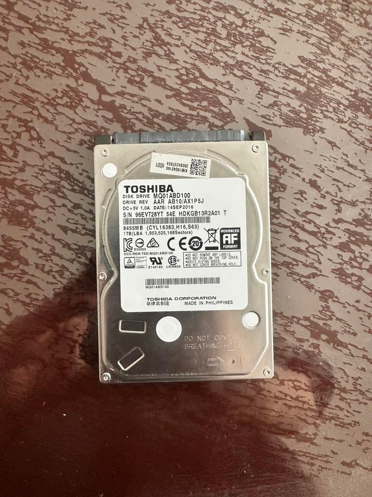 1TB/500GB HDD, Computers en Software, Harde schijven, Ophalen of Verzenden, Zo goed als nieuw, USB