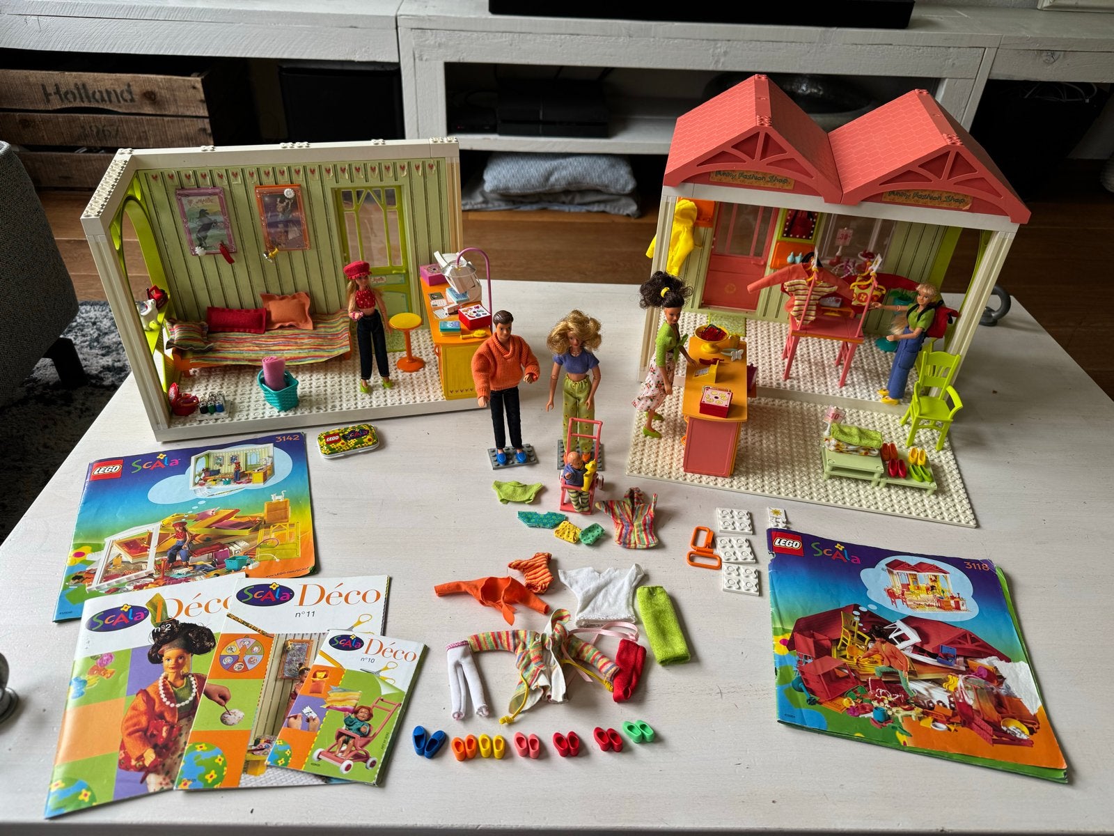Lego Scala Kledingwinkel & Tiener Slaapkamer (3142, 3118), Ophalen, Gebruikt, Overige merken