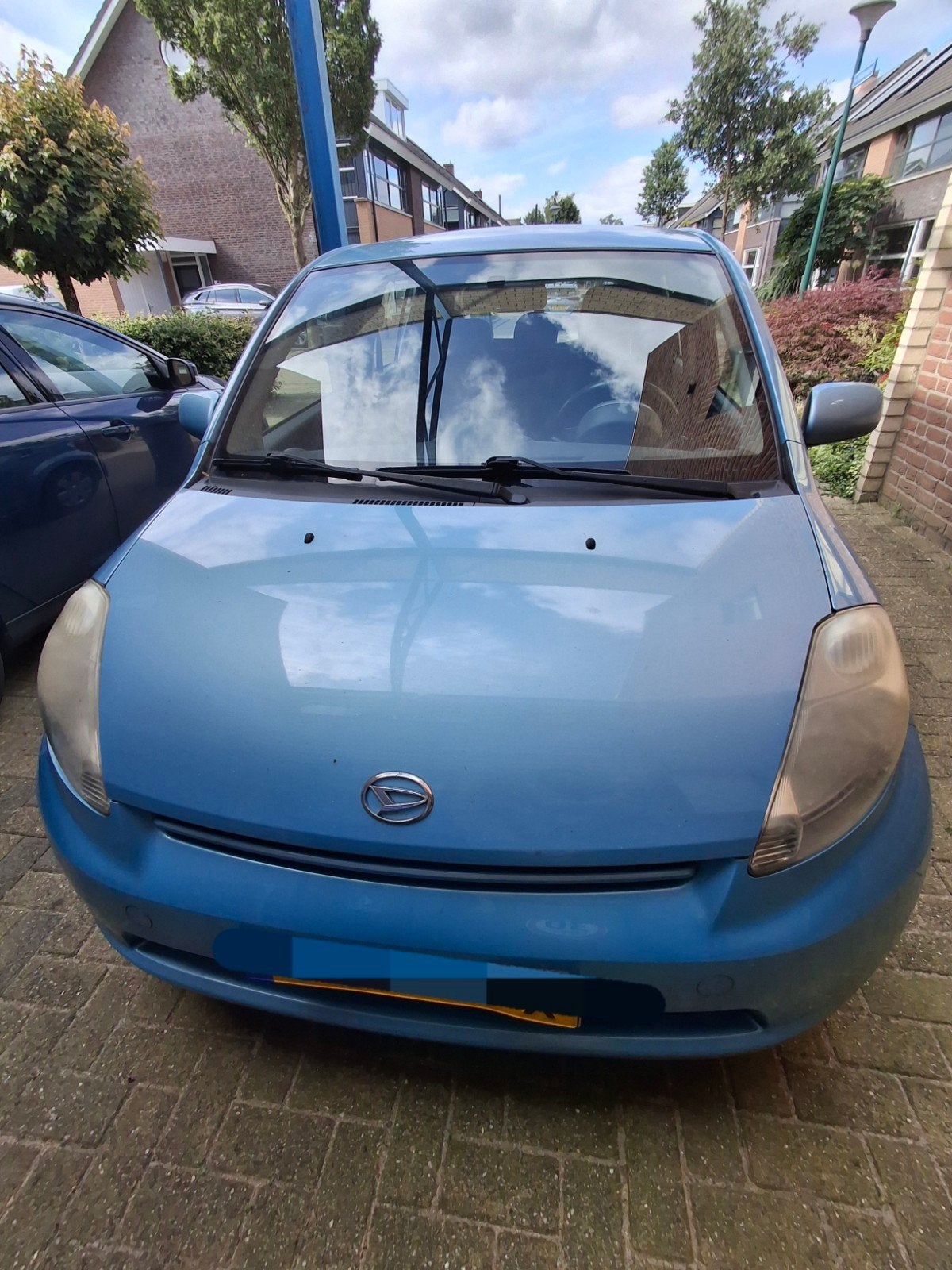Daihatsu Sirion 2 (2006) Rijdbaar + CC + Afneembare Trekhaak, Auto's, Voorwielaandrijving, 750 kg, Blauw, Isofix