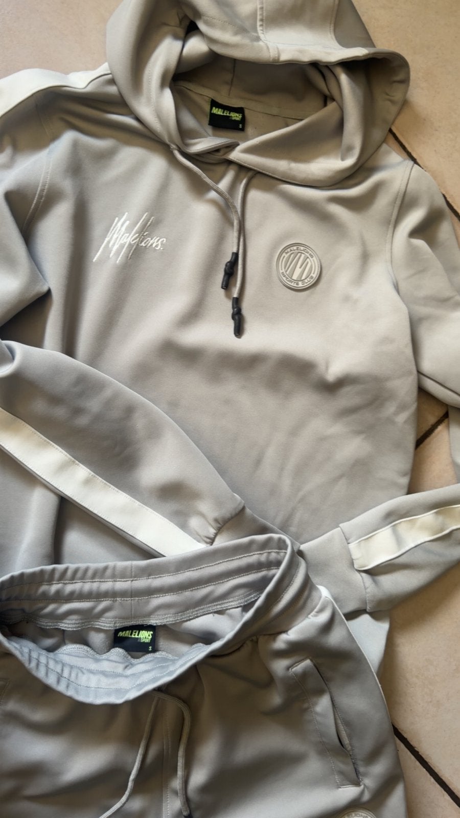 Malelions Sport Trainingspak, Kleding | Heren, Fitness, Nieuw, Ophalen of Verzenden, Grijs