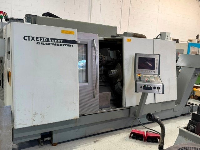 draaibank Gildemeister CTX 420 Linear - 2005 - Siemens, Ophalen, Gebruikt, Metaaldraaibank