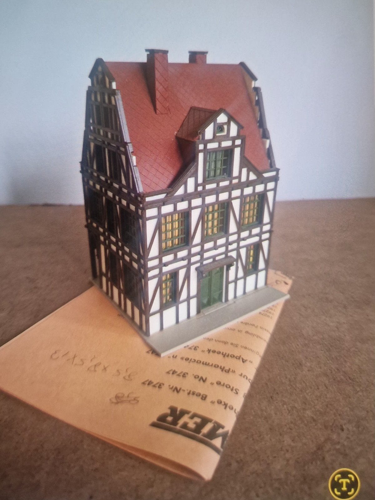 VOLLMER HO 3747 APOTHEEK, Hobby en Vrije tijd, Ophalen of Verzenden, Gelijkstroom of Wisselstroom, Brug, Tunnel of Gebouw, Overige merken