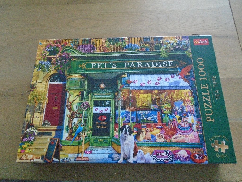 Trefl puzzel: Pet's Paradise, Ophalen, 500 t/m 1500 stukjes, Zo goed als nieuw, Legpuzzel