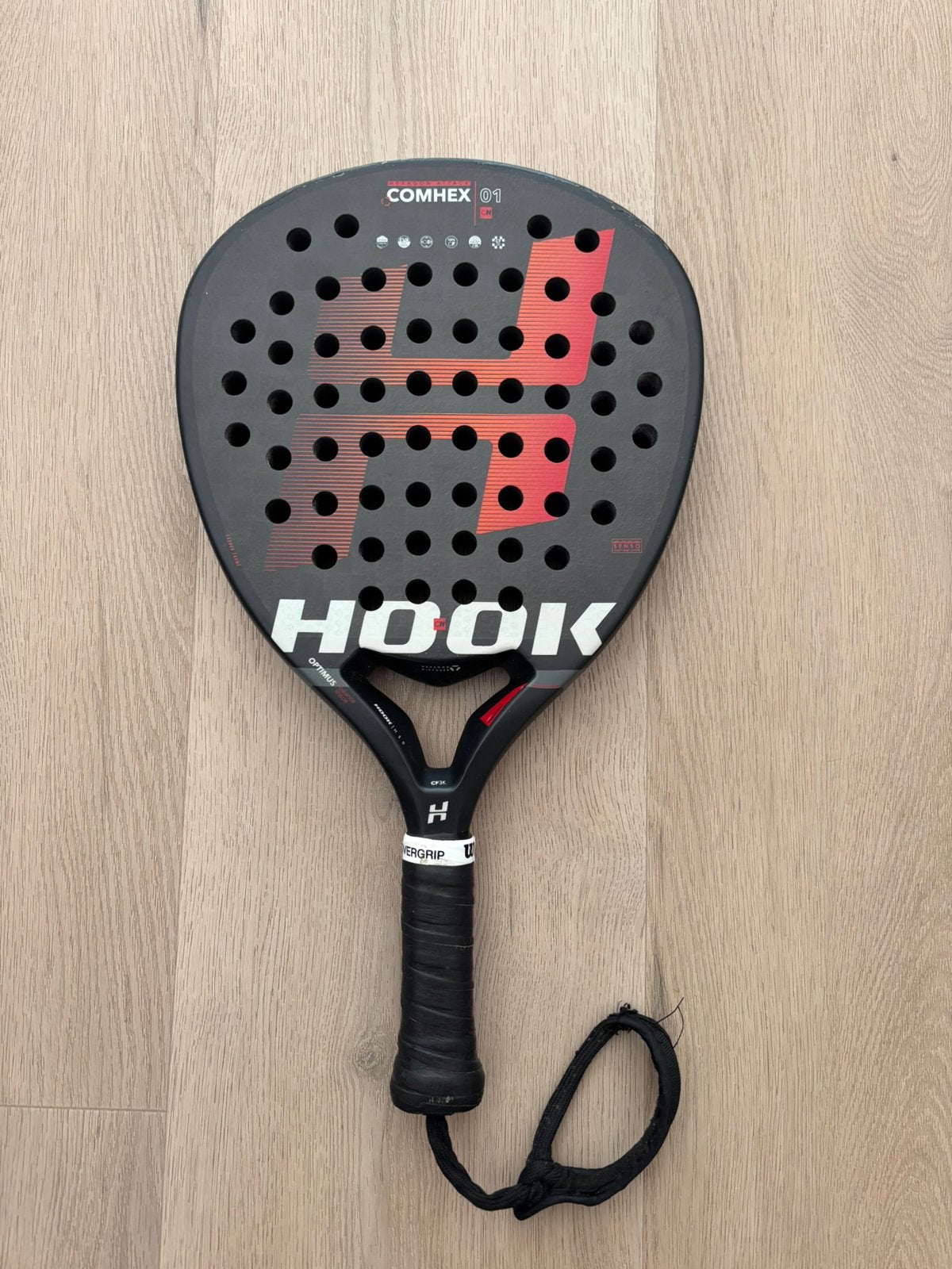 Hook Comhex 1 Attack Padel Racket, Ophalen of Verzenden, Gebruikt, Padelracket