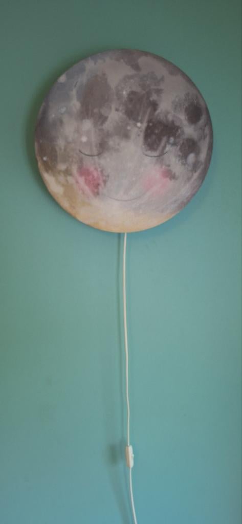 Maanlamp met Dieren - Slaaplamp Kinderkamer, Huis en Inrichting, Ophalen of Verzenden, Gebruikt, Kinderkamer, Magisch, Bosdieren