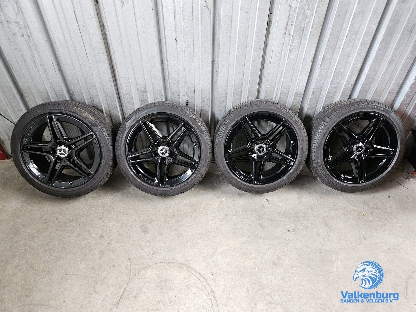 5-6mm! Originele Mercedes A B CLA Klasse W177 W247 C118 18 i, Auto-onderdelen, Banden en Velgen, 18 inch, Gebruikt, -, -