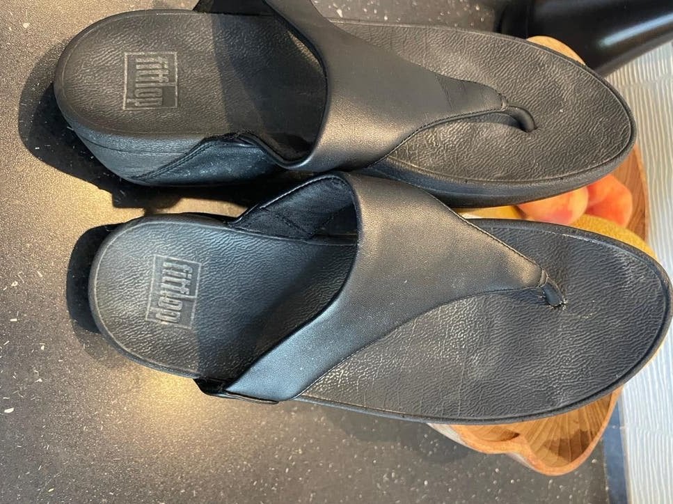 Fitflop slippers maat 40, Ophalen of Verzenden, Gedragen, Zwart, Slippers
