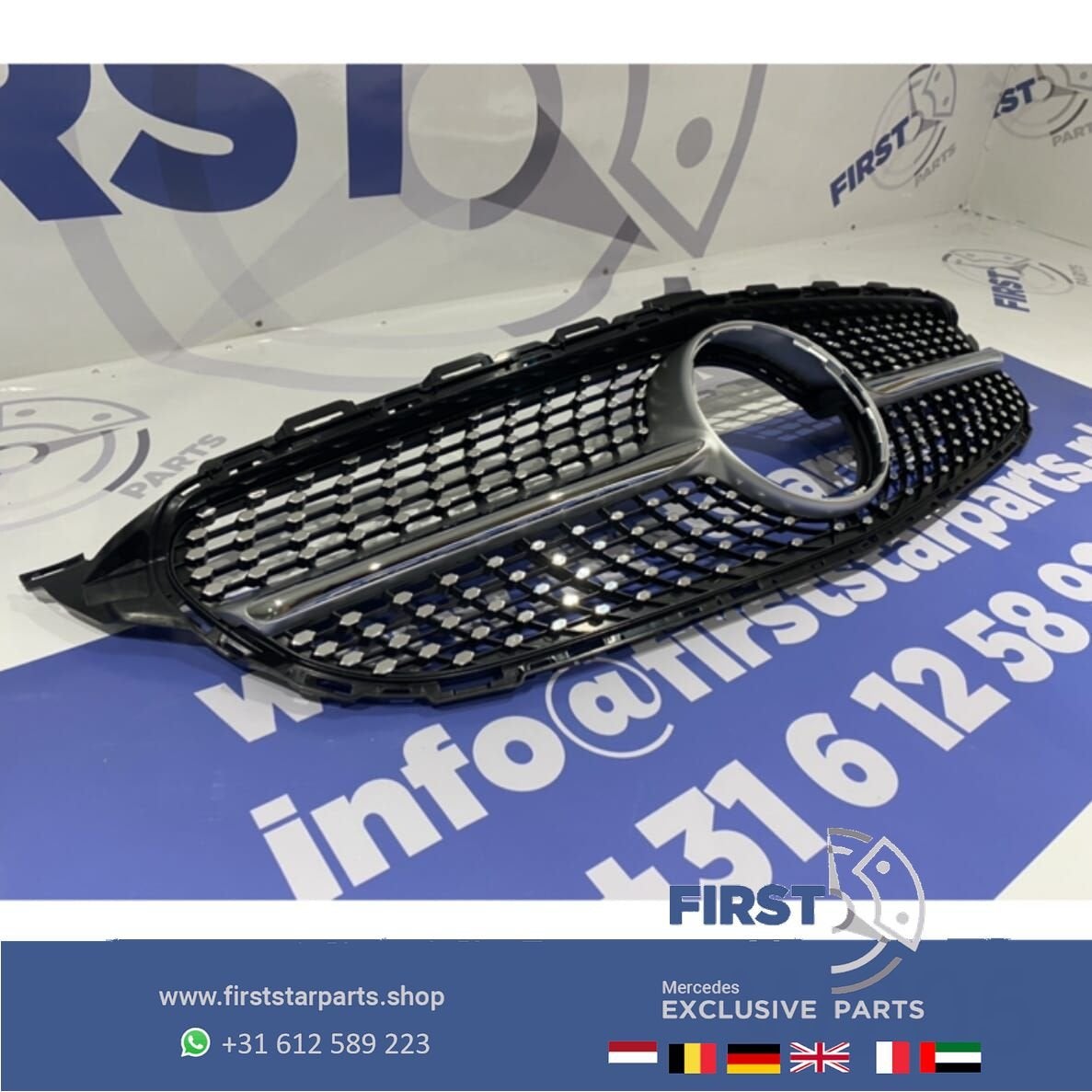 W205 C205 C43 AMG DIAMOND GRIL Mercedes C Klasse 2014-2018, Gebruikt, -, Ophalen of Verzenden, -