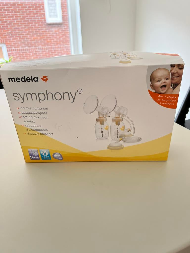 Medela Symphony kolf toebehoren set - compleet, Ophalen, Gebruikt, Borstkolf