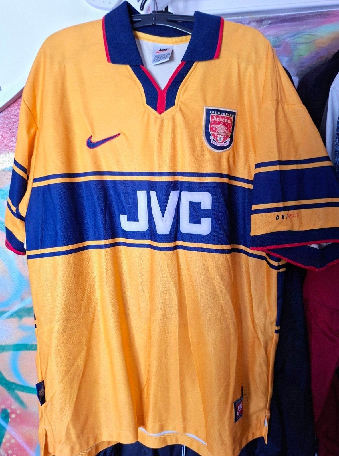 Origineel Vintage Arsenal 1997/1999 Uit Shirt - Nike  XL., Ophalen of Verzenden, Zo goed als nieuw, Buitenlandse clubs, Shirt