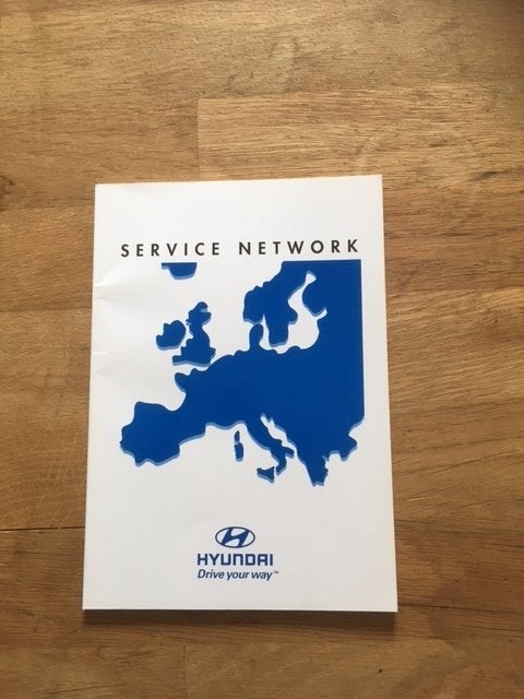 Hyundai Service Netwerk Boekje 2005, Auto diversen, Handleidingen en Instructieboekjes, Ophalen of Verzenden
