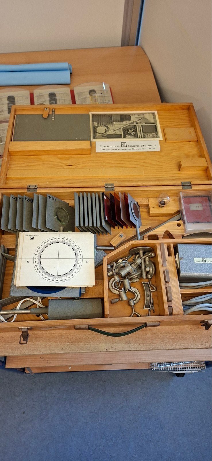 Vintage Luctor n.v. Baarn Holland Optische Experimenteerdoos, Ophalen of Verzenden