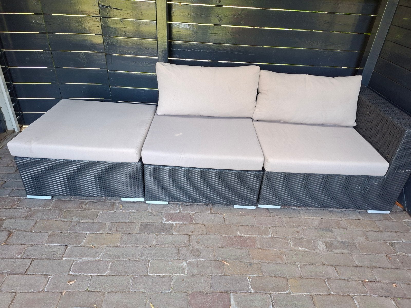Te koop wicket tuinset, Tuin en Terras, Tuinsets en Loungesets, Ophalen of Verzenden, Gebruikt, Wicker