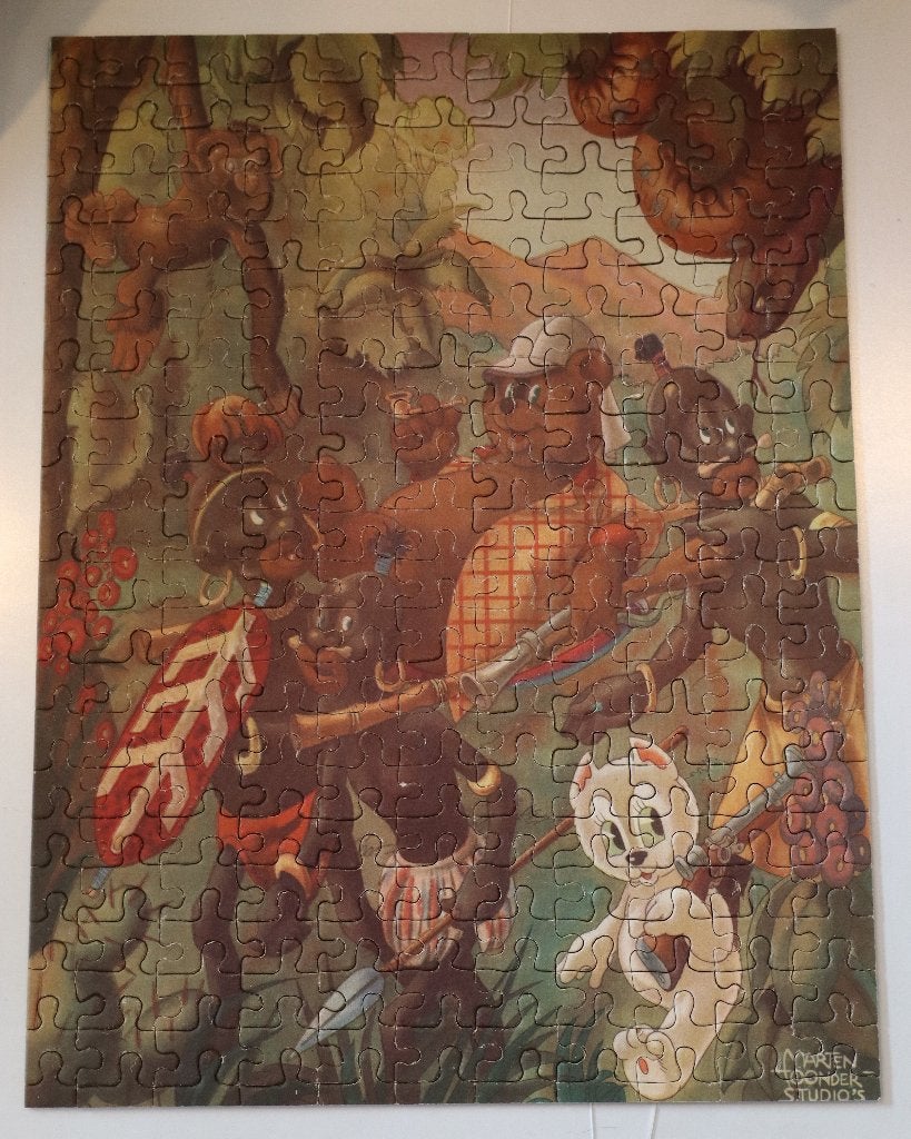 Tom Poes puzzel- De ontdekkingsreiziger- 1947, Ophalen of Verzenden, Olivier B, Bommel en Tom Poes, Gebruikt, Overige typen