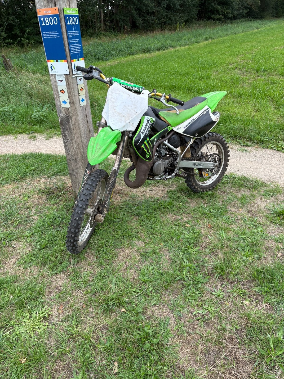 Kawasaki 85cc grote wielen, Overige merken, Ophalen of Verzenden, 5 versnellingen, 85 cc