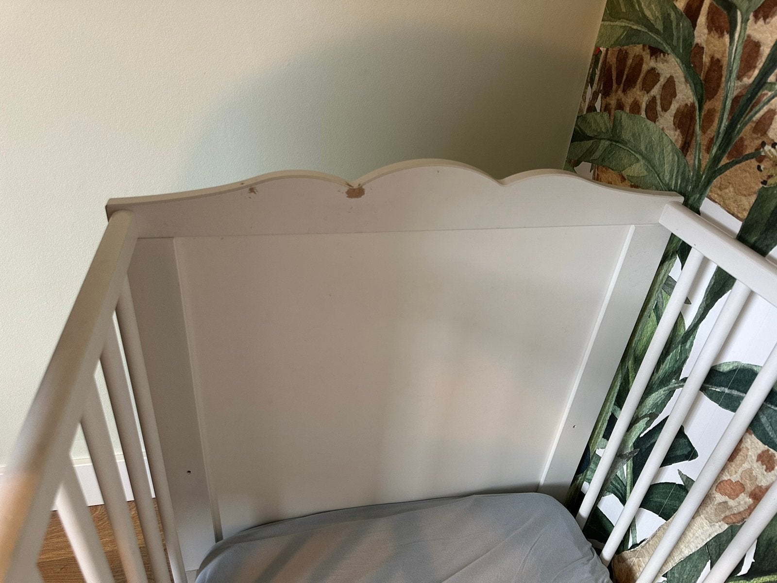 Ledikant 60x120 cm met matras - kan likje verf gebruiken, Ophalen, Gebruikt, 70 tot 85 cm, Matras