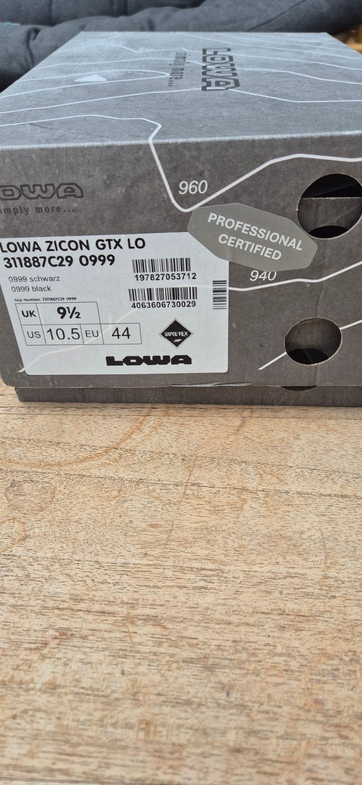 Lowa Zicon GTX LO wandelschoenen - Maat 44 - Nieuw, Ophalen of Verzenden, Nieuw, Schoenen