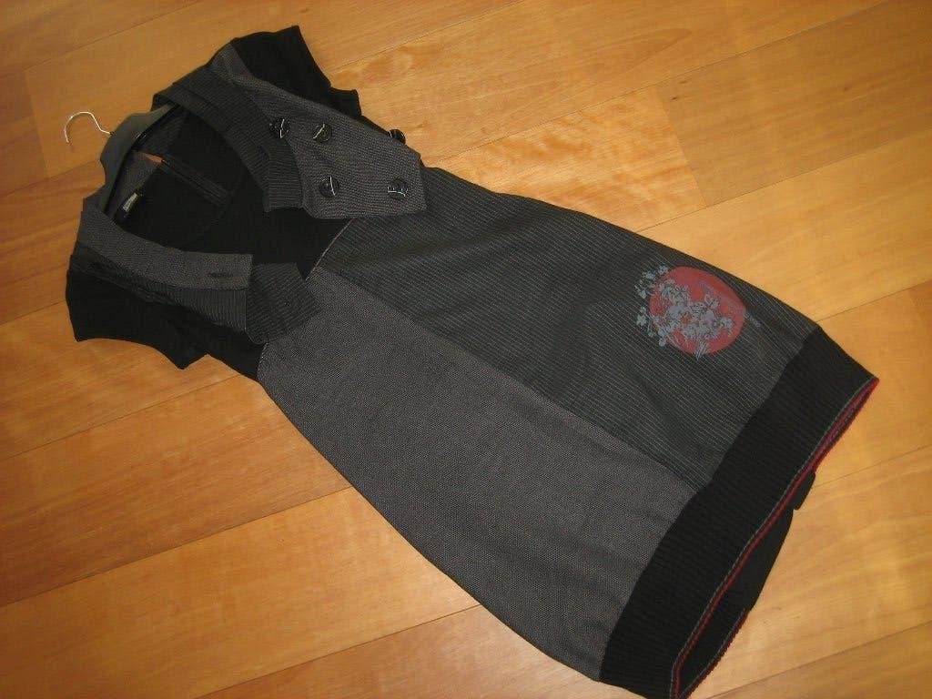 Prachtige speels zwart-grijs jurkje 2026 maat 2 snazzeys, Kleding | Dames, Verzenden, Zo goed als nieuw, Maat 36 (S), Grijs