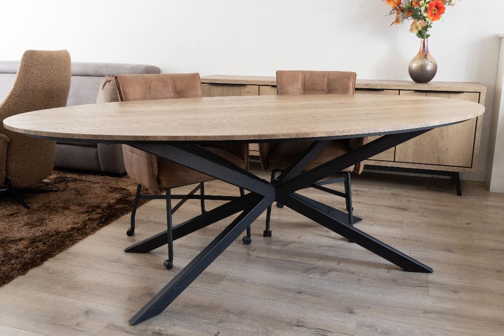 Tafel in nieuwstaat, Ophalen, Overige materialen, 100 tot 150 cm, 200 cm of meer