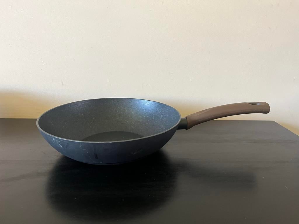 Green Ray wokpan, Gebruikt, Inductieplaat, Aluminium, Ophalen of Verzenden