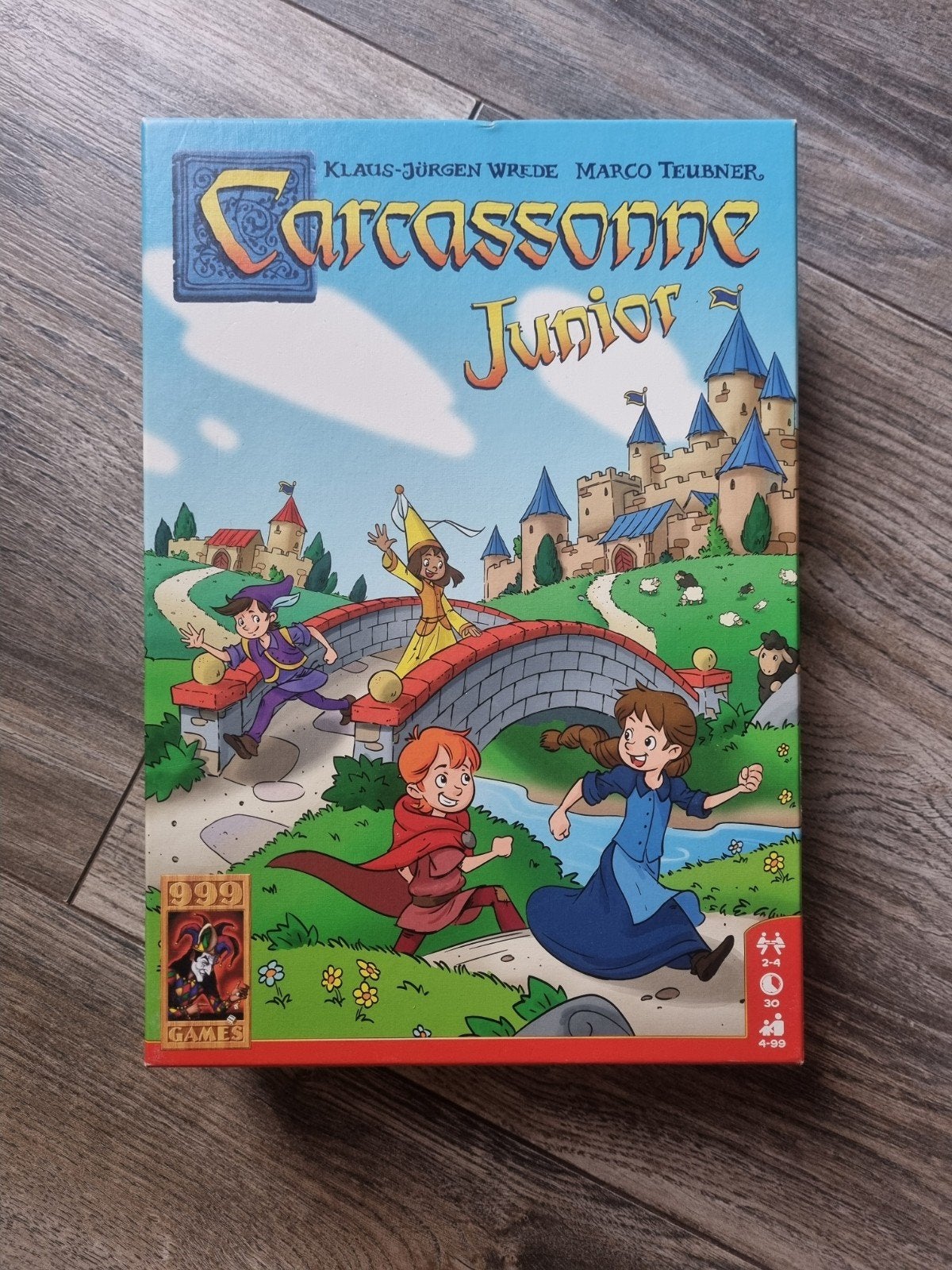 Carcassonne Junior - Familiespel voor 2-4 spelers, Een of twee spelers, Ophalen of Verzenden, Zo goed als nieuw, 999 Games
