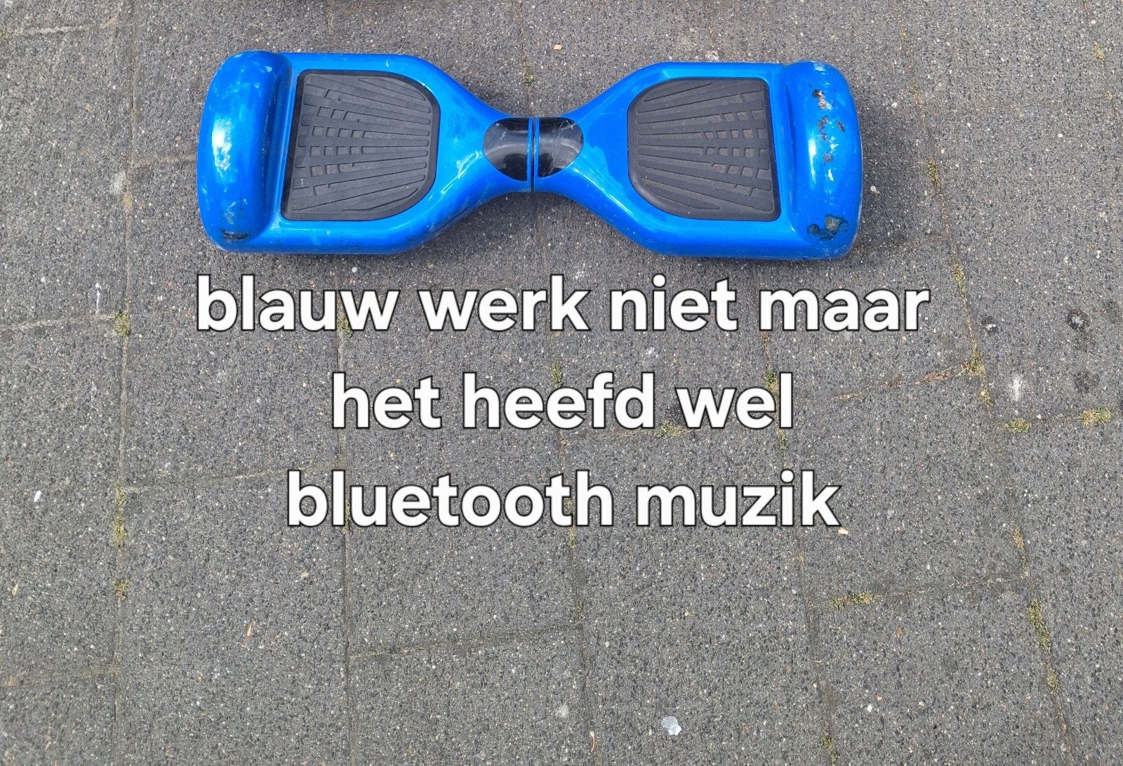 Hoverboard (zwart en blauw) - Werkt deels, Ophalen of Verzenden, Gebruikt, Elektrische step (E-scooter), Onbekend