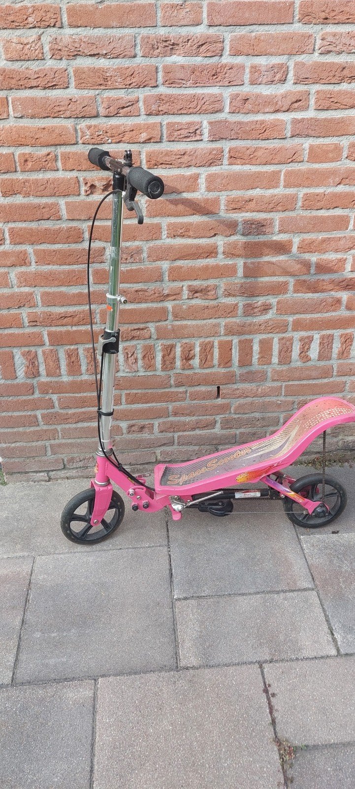 Roze Space Scooter - Gebruikt, Fietsen en Brommers, Ophalen, Gebruikt, Gewone step, Space Scooter