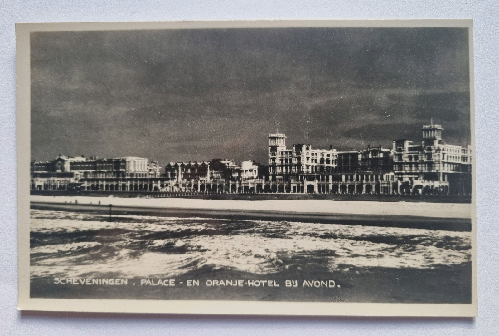 Oude ansichtkaart Scheveningen Palace en Oranje Hotel, Ophalen of Verzenden, Voor 1920, Ongelopen, Zuid-Holland