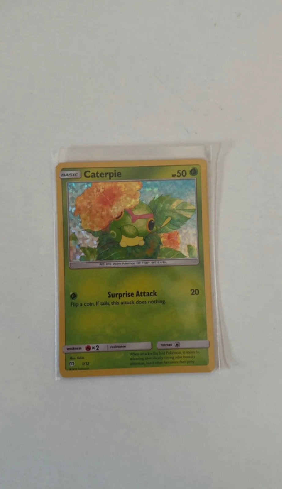 Pokémon Caterpie 1/12, Ophalen of Verzenden, Zo goed als nieuw