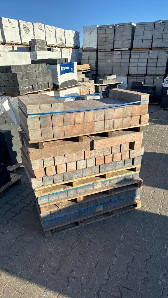 10x10x60 stapelblokken linea muurelmenten, Tuin en Terras, Bielzen en Borders, Ophalen of Verzenden, Nieuw, Minder dan 100 cm