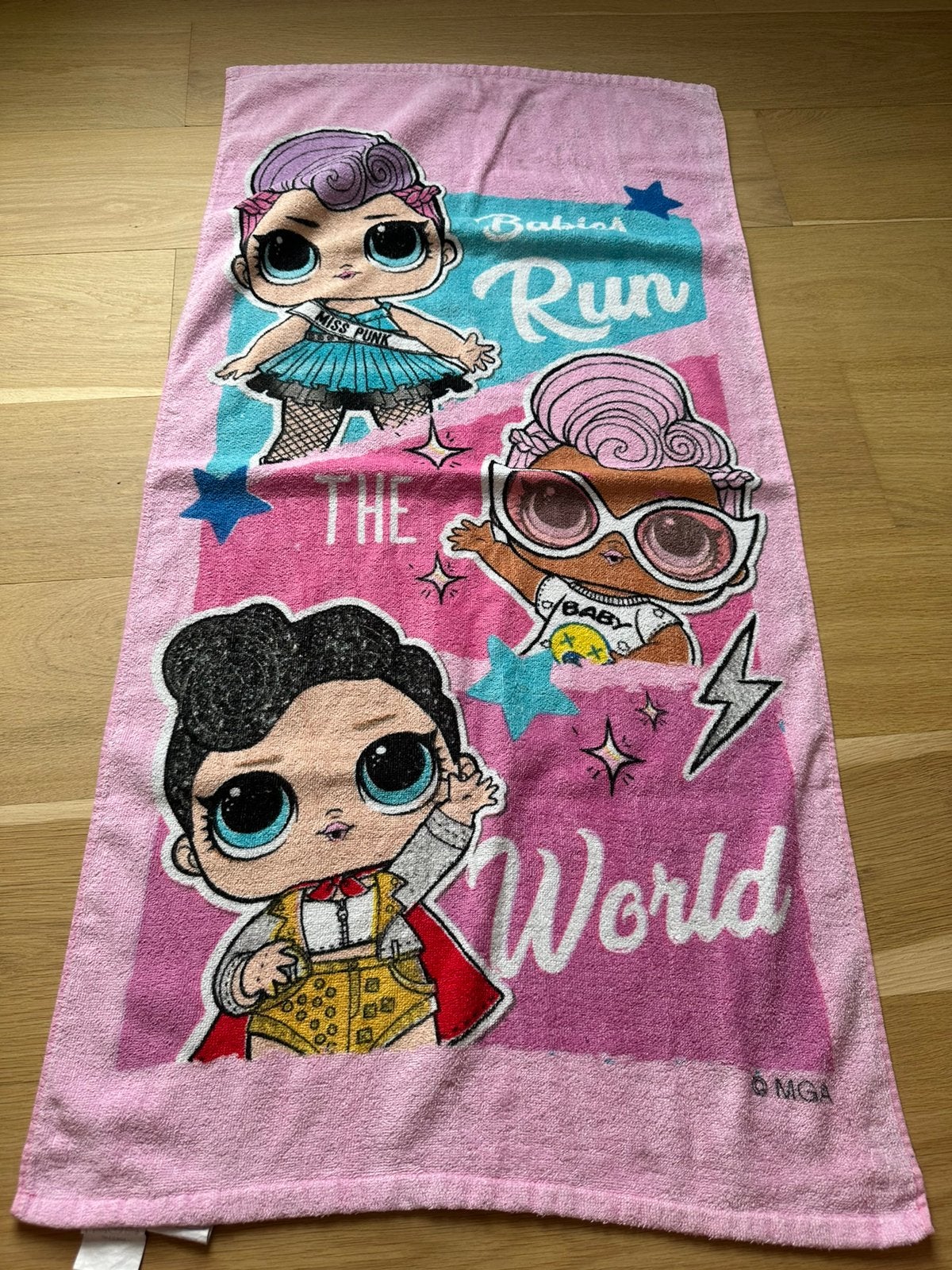 LOL Surprise roze handdoek, Ophalen of Verzenden, Gebruikt, Roze, Handdoek