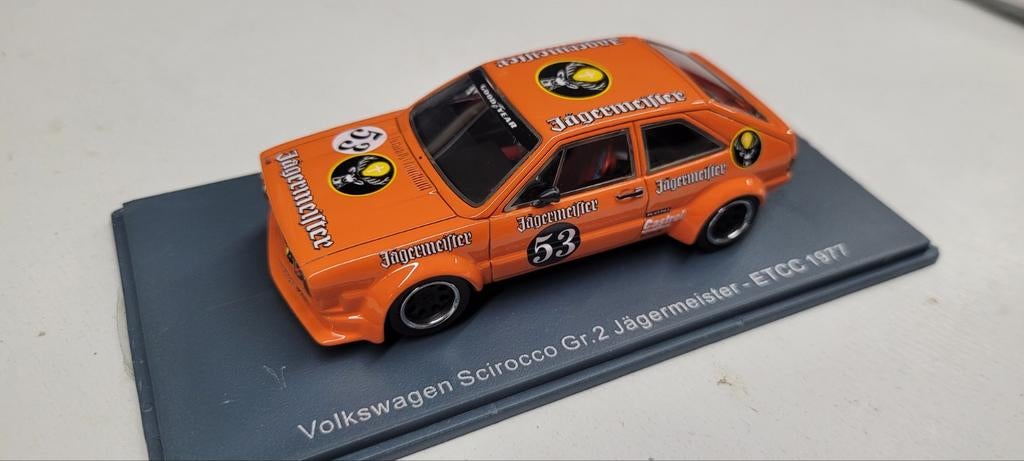 NEO SCALE VW Scirocco Gr. 2 ETCC 1977 Jagermeister, Hobby en Vrije tijd, Modelauto's | 1:43, Ophalen of Verzenden, Zo goed als nieuw