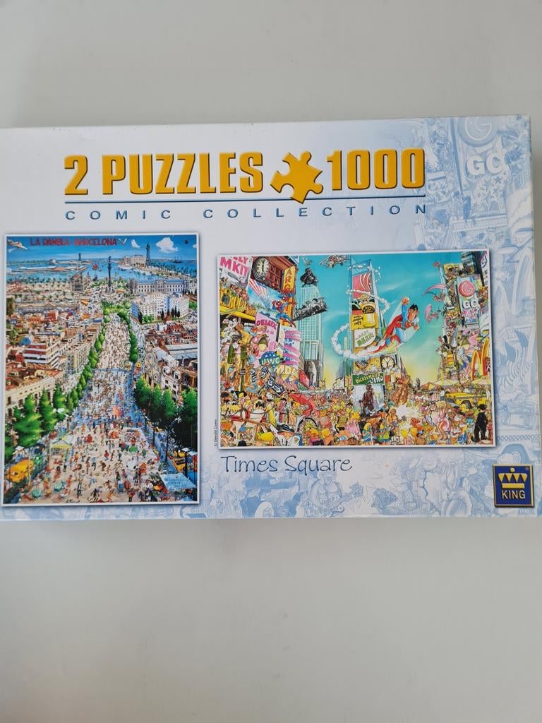 Puzzel Barcelona en Times square, Ophalen, 500 t/m 1500 stukjes