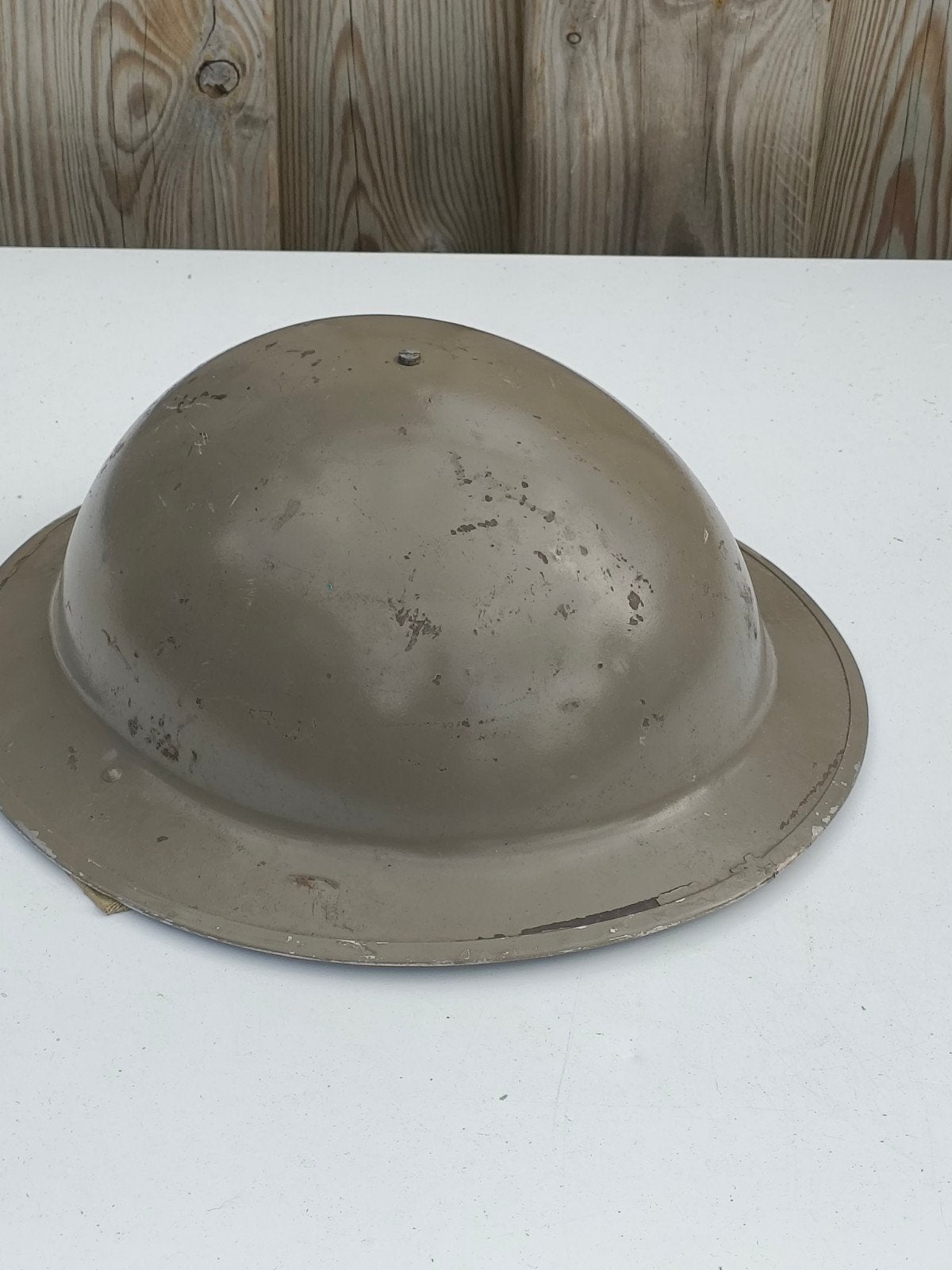 WO2 1943 Britse MK2/Brodie helm, Ophalen of Verzenden, Engeland, Helm of Baret