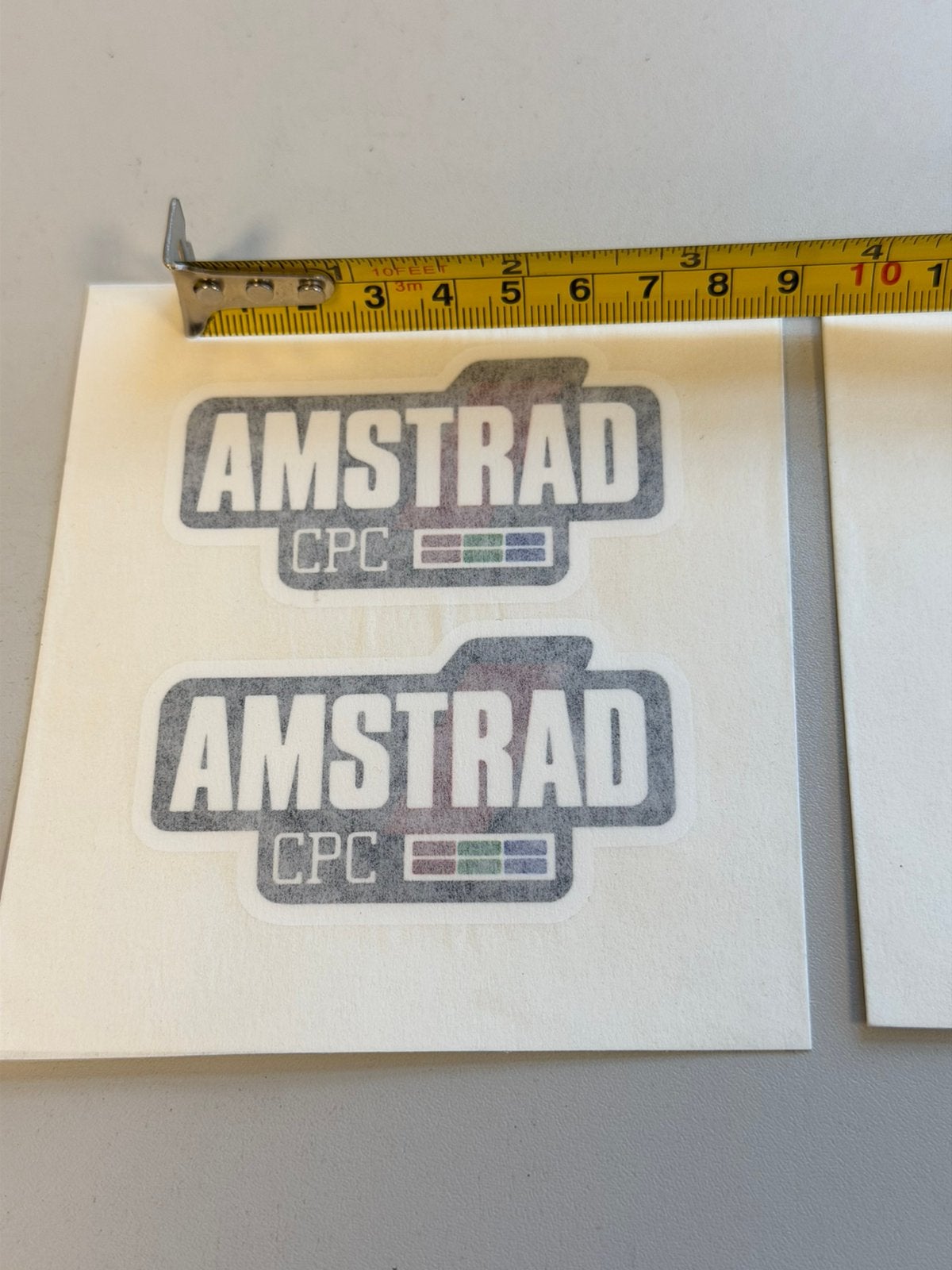 4x Amstrad CPC Retro Stickers 8-bit vintage Computer Logo, Ophalen of Verzenden, Nieuw
