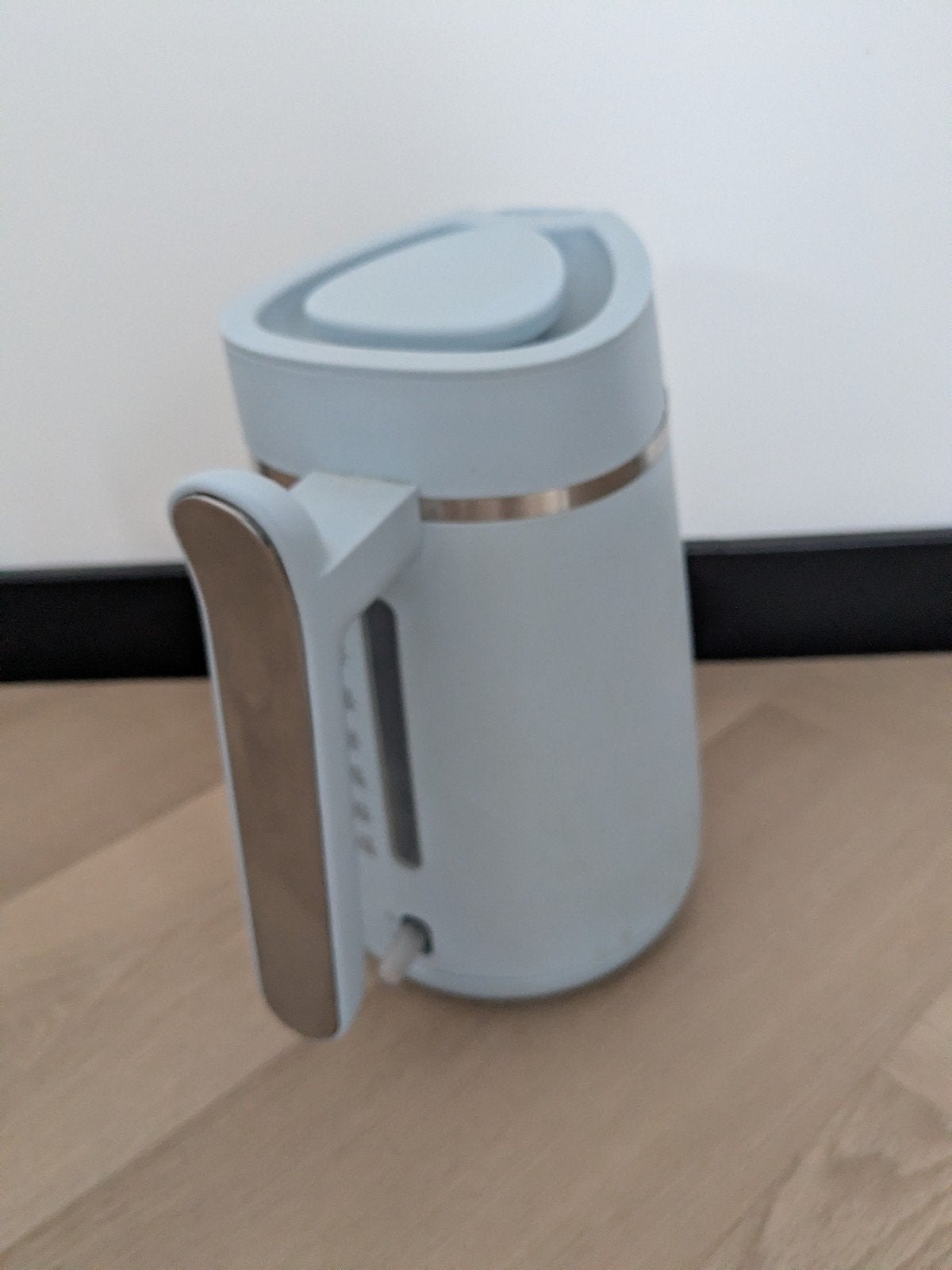 Philips x HEMA waterkoker – limited edition – lichtblauw, Witgoed en Apparatuur, 1 tot 2 liter, Ophalen, Gebruikt, Rvs