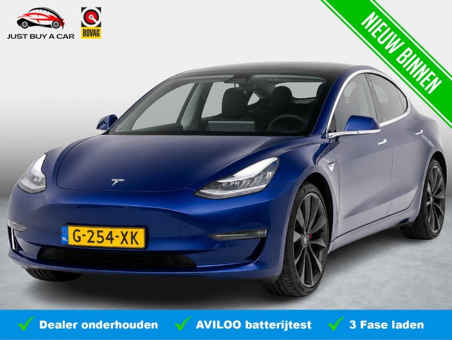 Tesla Model 3 Performance AWD 75 kWh SOH 87,4% / 463 PK / Pe, Auto's, Tesla, Bedrijf, Te koop, Model 3, 4x4, ABS, Airbags, Airconditioning
