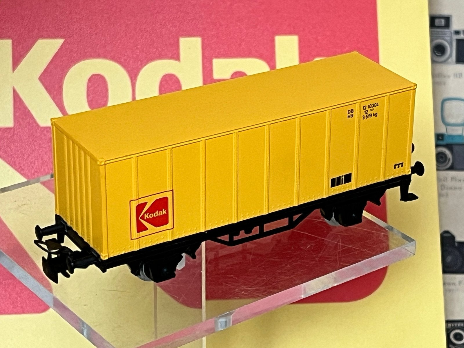 Märklin H0 Goederenwagon Kodak - Zo goed als nieuw, Wisselstroom, Wagon, Ophalen of Verzenden, Zo goed als nieuw