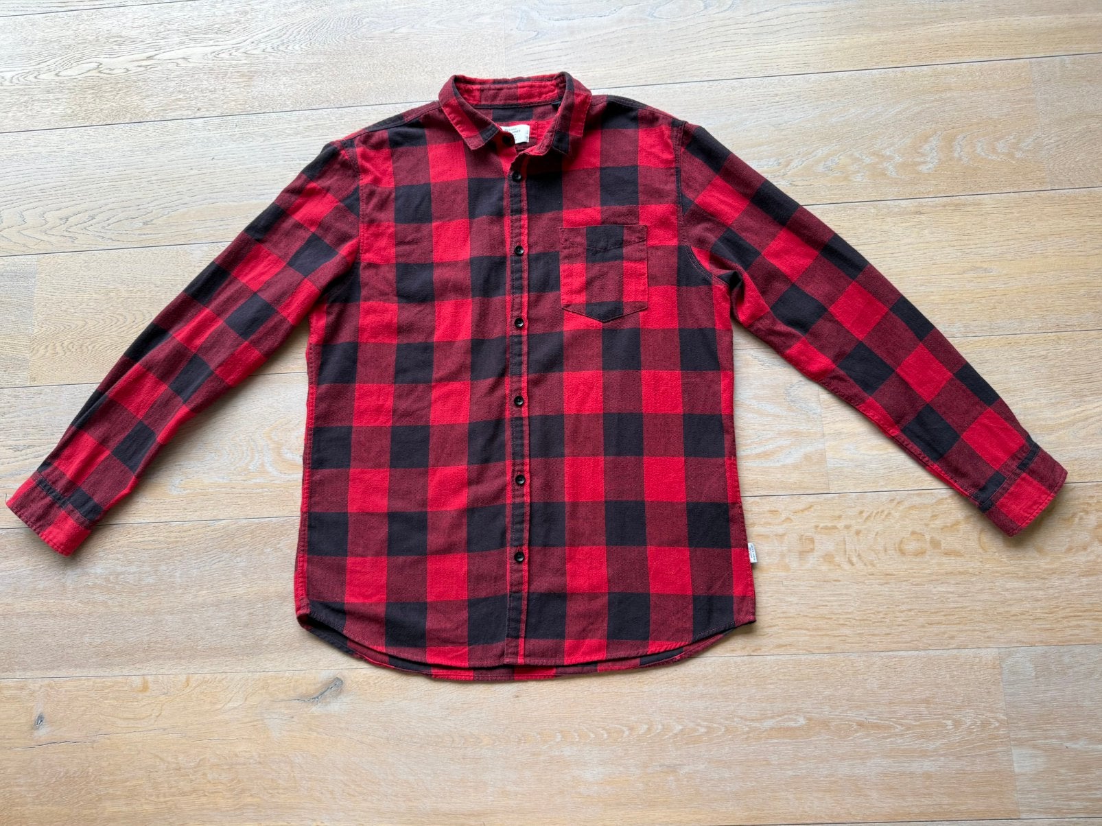 Overhemd Jack & Jones maat XL, Ophalen of Verzenden, Zo goed als nieuw, Rood, Halswijdte 43/44 (XL)