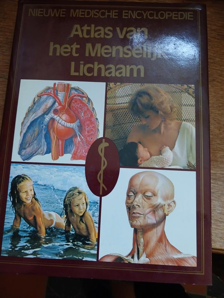Atlas van het menselijk lichaam met grote poster van het lic, Ophalen of Verzenden, Medisch
