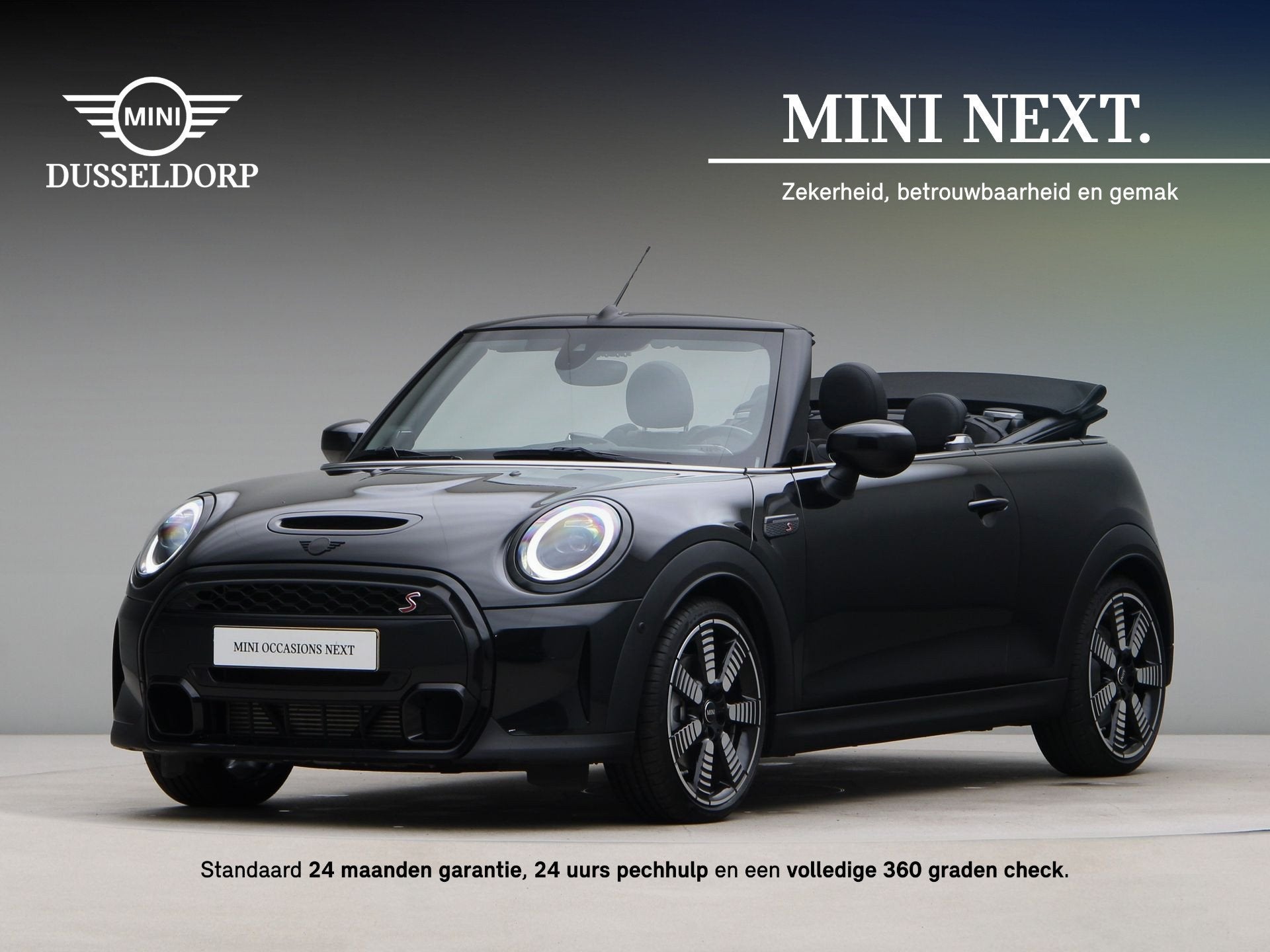 MINI Cabrio Cooper S Classic Aut. (bj 2023, automaat), 1300 kg, Gebruikt, 4 cilinders, Zwart