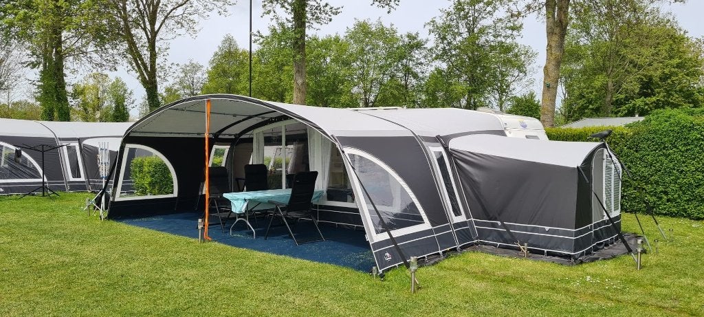 Doréma Onyx 270 voortent + luifel + uitbouw + binnentent, Ophalen, Zo goed als nieuw, Ten Cate All Season 240g/m2, Dorema