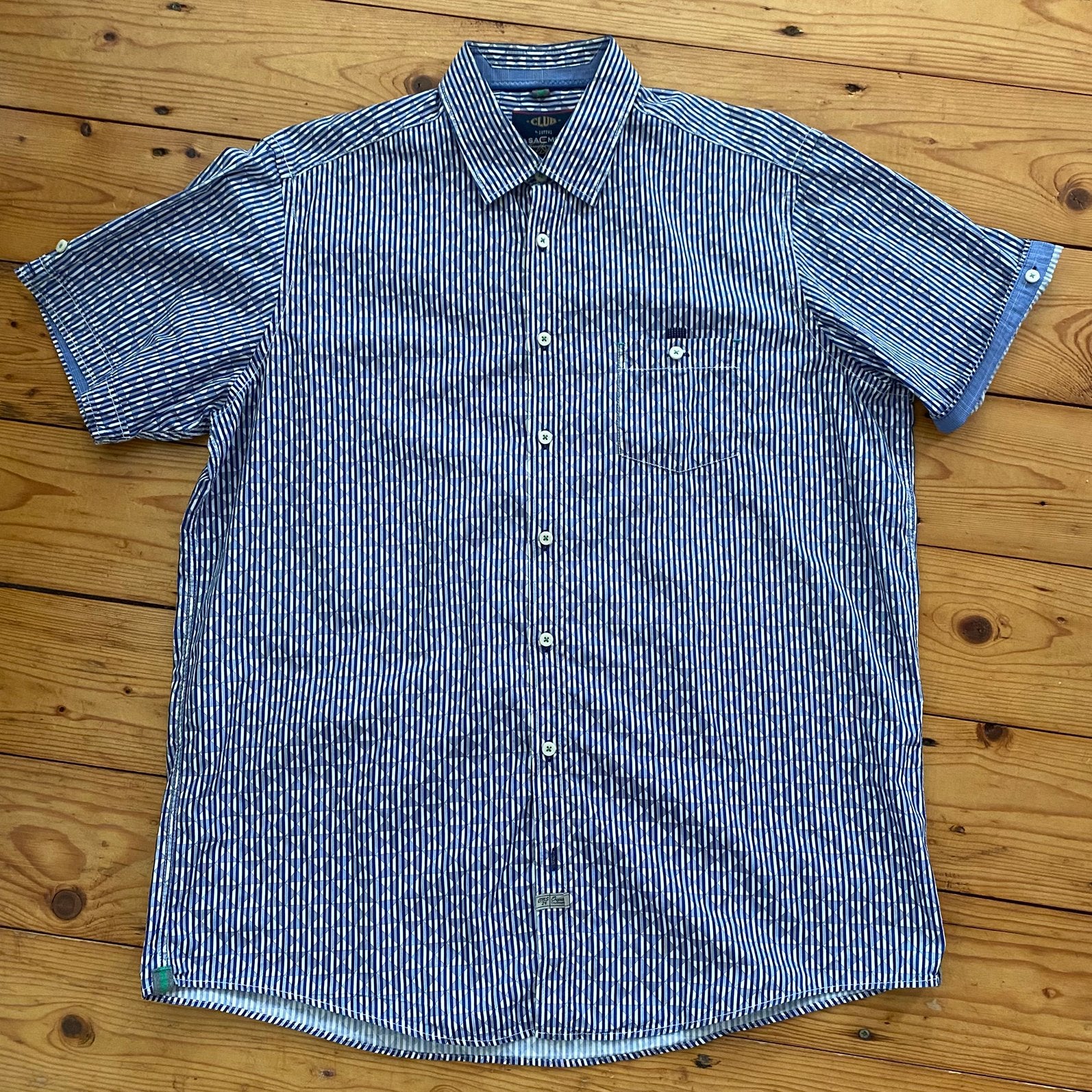 CASA MODA CASUAL FIT OVERHEMD XL, Ophalen of Verzenden, Zo goed als nieuw, Blauw, Halswijdte 43/44 (XL)