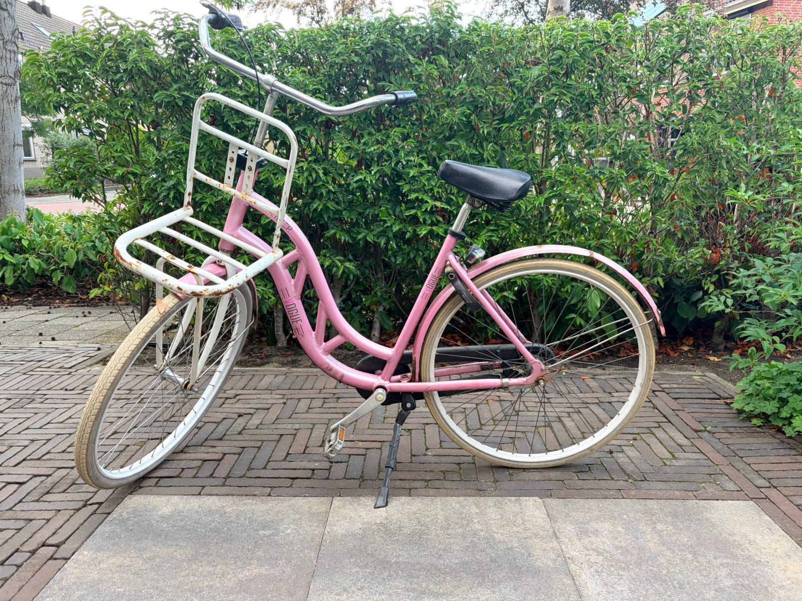 Roze vogue dames stapfiets bierfiets, Ophalen, Terugtraprem, Versnellingen, 53 tot 56 cm