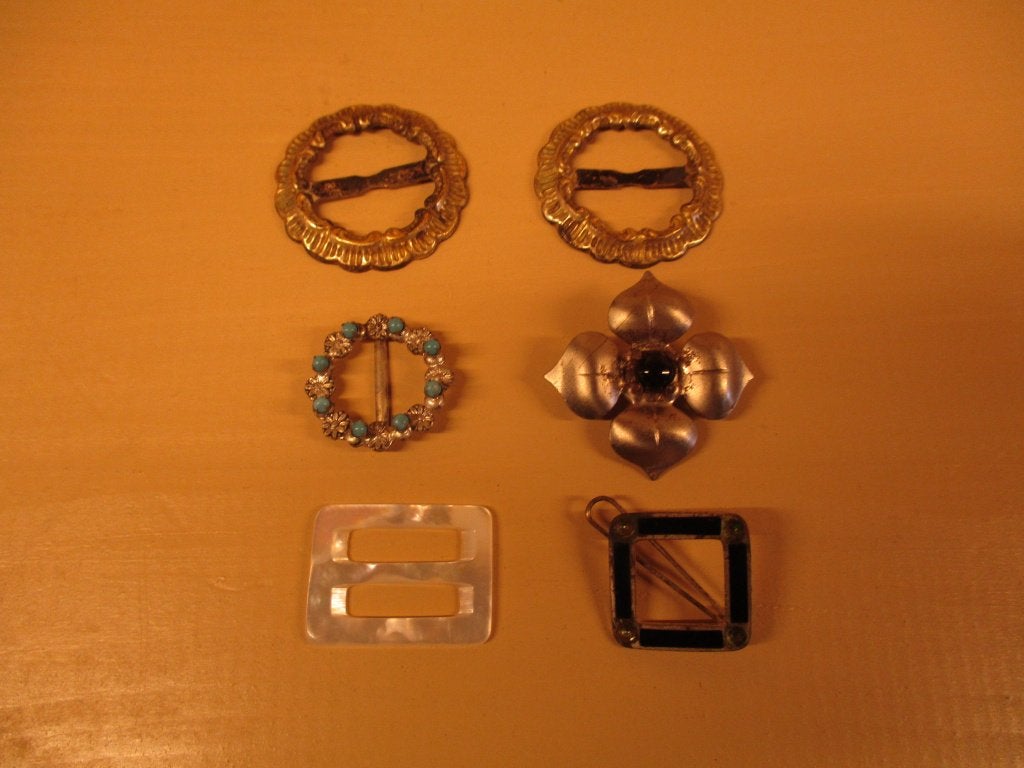 Zes antieke accessoires voor de pop, Ophalen of Verzenden