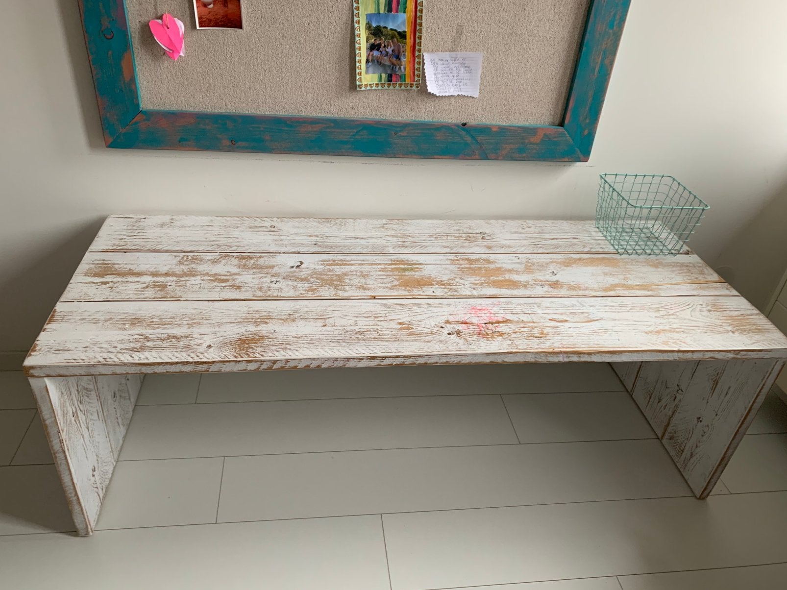 Speeltafel / bureau van steigerhout, Kinderen en Baby's, Kinderkamer | Tafels en Stoelen, Ophalen, Gebruikt, Tafel(s)