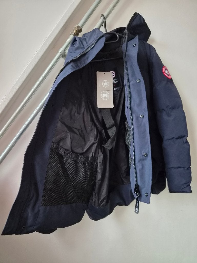 Canada Goose Macmillan Parka Maat L, Kleding | Heren, Maat 52/54 (L), Blauw, Canada Goose, Nieuw